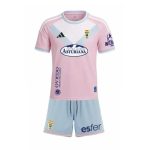 Segunda equipación de fútbol del Real Oviedo para niños de la temporada 2026/27. Conjunto oficial de camiseta y pantalón.