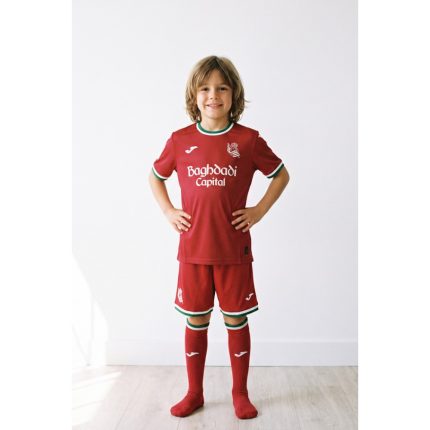 Tercera equipación oficial de la Real Sociedad para niños 26/27. Camiseta de fútbol infantil para jóvenes aficionados txuri-urdin.