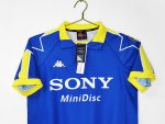 Camiseta retro Juventus 1997/98 segunda equipación azul y amarilla — foto 4