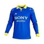 Camiseta retro Juventus 1997/98 segunda equipación manga larga — vista frontal en maniquí