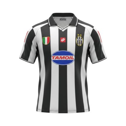 Camiseta retro Juventus 2002/03 primera equipación — vista frontal en maniquí