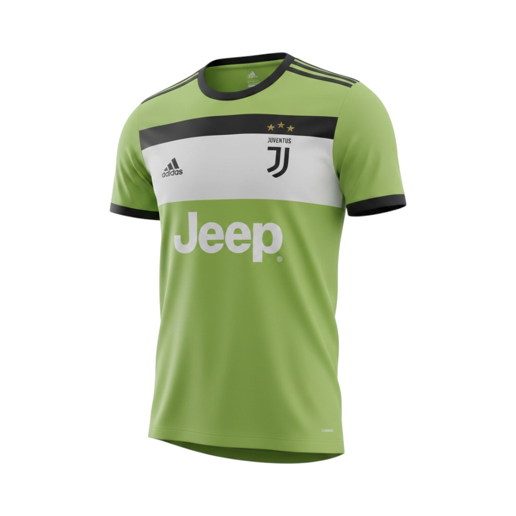 Camiseta Juventus 2017/18 Tercera Equipación vista frontal en maniquí Camiseta Juventus 2017/18 Tercera Equipación — vista frontal en maniquí