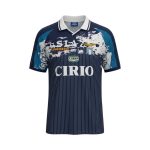 Camiseta retro Lazio 1996/97 segunda equipación azul marino — vista frontal en maniquí