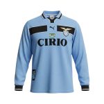 Camiseta retro Lazio 1998/99 primera equipación manga larga — vista frontal en maniquí
