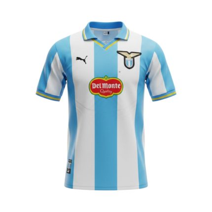 Camiseta de fútbol retro Lazio 1999/00, primera equipación. — vista frontal en maniquí