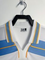 Camiseta retro Lazio 1999/00 tercera equipación blanca con detalles celestes y amarillos. — foto 8
