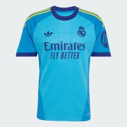 Elástica de arquero para la segunda equipación del Real Madrid 26/27. Indumentaria oficial para guardametas.