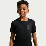 Conjunto de la segunda equipación de fútbol de Noruega para niños 2026, compuesto por camiseta y pantalón corto blancos.